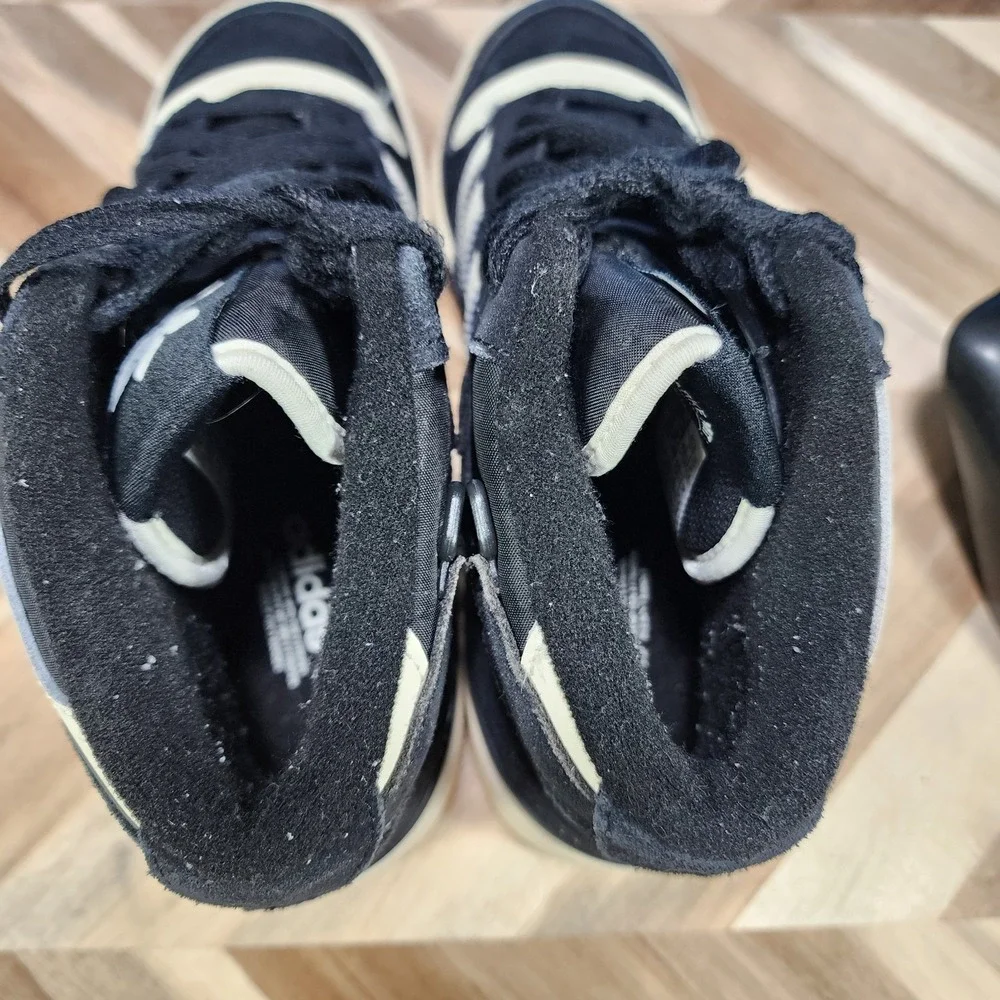 Adidas Forum Mid FZ6252 Black Cream Gum Men's Size 7 RetroBasketball Sneakers